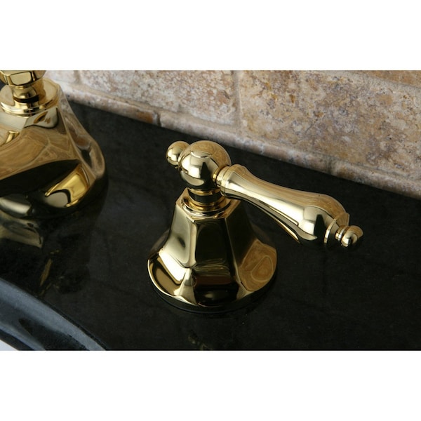 KS4462AL 8 Widespread Bathroom Faucet, Polished Brass